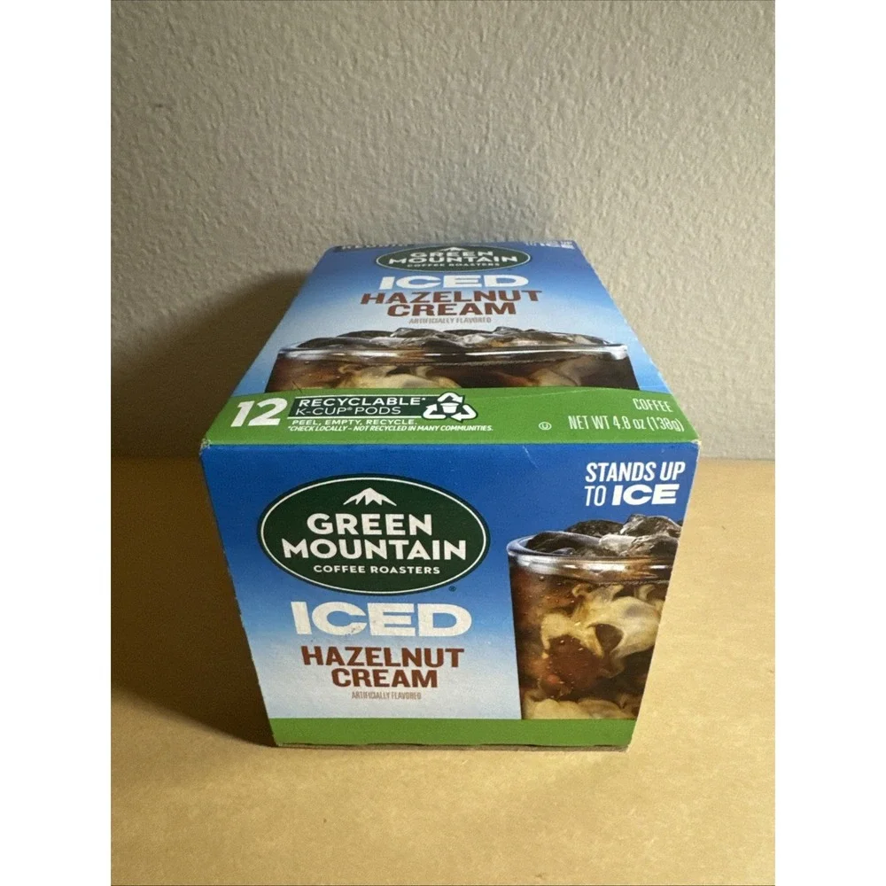 Green Mountain Iced Hazelnut Cream Keurig K-Cup Coffee‎ Pods 36 Count New